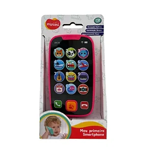 Brinquedo Educativo Meu Primeiro Smartphone – Sons, Luzes e Aprendizado Divertido | Minimi | Confort Kids