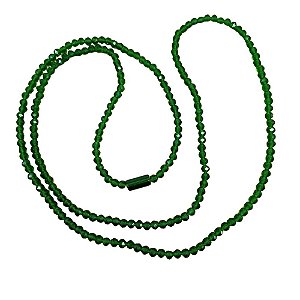 GUIA DE CRISTAL 8MM VERDE TRANSPARENTE COM FIRMA