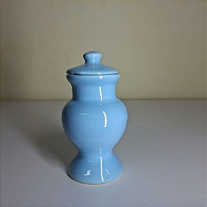 QUARTINHA DE LOUÇA 12CM AZUL CLARO SEM ASAS
