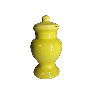 QUARTINHA DE LOUÇA 12CM AMARELA SEM ASAS
