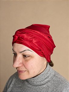 PANO DE CABEÇA RETO MICROFIBRA VERMELHO