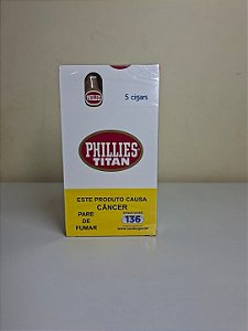 CHARUTO PHILLIES TITAN CAIXA COM 5UN TRADICIONAL