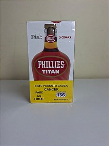 CHARUTO PHILLIES TITAN CAIXA COM 5UN PINK