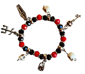 PULSEIRA CRISTAL EXU CAVEIRA
