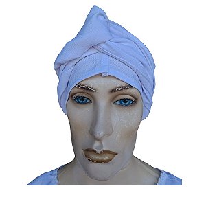 PANO DE CABEÇA TOUCA TRICOLINE BRANCO
