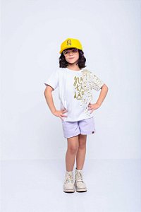 Camiseta infantil Coleção de Fim de ano Gratidão Branca