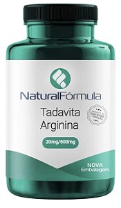Tadavita 20mg + Arginina 500mg Vasodilatador Suplemento em Cápsulas