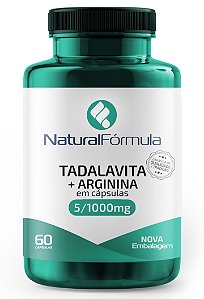Tadavita 5mg + Arginina 1000mg Vasodilatador Suplemento em Cápsulas