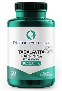 Tadavita 10mg + Arginina 250mg Vasodilatador Suplemento em Cápsulas