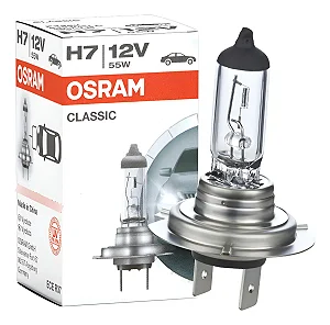 Lâmpada Farol H7 Osram 12v 55w MADE GERMANY