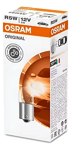 Lâmpada Osram 5W 12V Base Ba15s R5w Original (1 unidade)