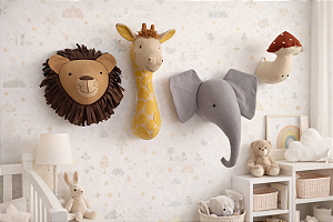 Cabeças de Animais de Parede Decorativas