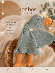 Naninha Pato José para Bebês Sonhos Crafts