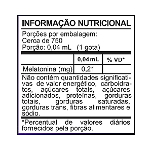 Melatonina gotas - 30 mL