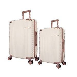Kit Malas De Viagem Cosmopolita P e M Yins Bege
