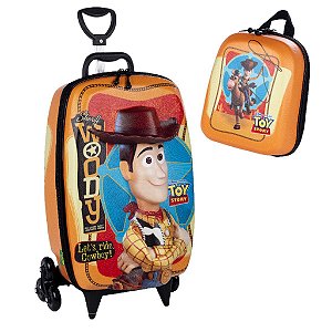 Mochila Escolar de Rodinhas Toy Story Woody 3D Maxtoy - Zaredu Malas- As  melhores Malas de viagens e mochilas escolares