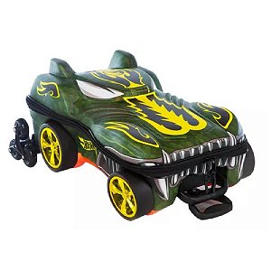 Mochila Escolar Hot Wheels Howlin Heat com 03 Rodinhas Maxtoy