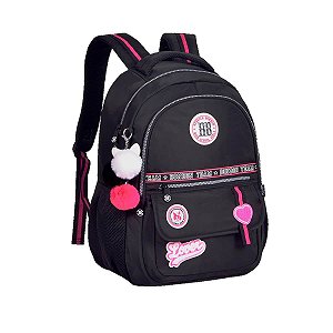 Mochila Rebecca Bonbon  College Soft Cor Preto
