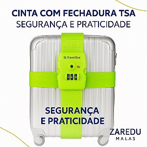 Cinta De Segurança 2 Metros com Cadeado TSA