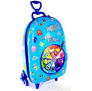 Mochila Escolar Divertidamente Roleta Azul Maxtoy