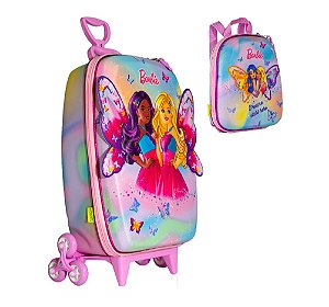 Mochila Escolar 3D Barbie Borboleta Maxtoy