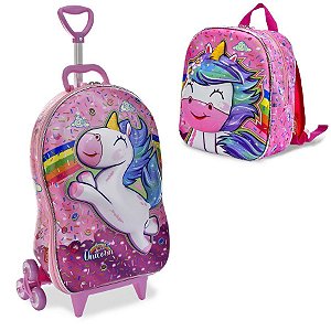 Mochila de Rodinhas Escolar Unicornio Rosa Infantil com Ofertas Incrív -  Zaredu Malas- As melhores Malas de viagens e mochilas escolares