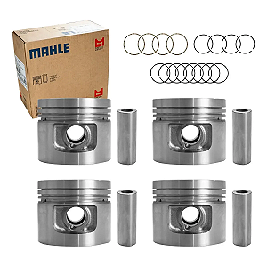 Jogo Pistão com Anel Metal Leve SPA1478 1,00 mm VW Motor AP 1.6 Biela Longa Álcool