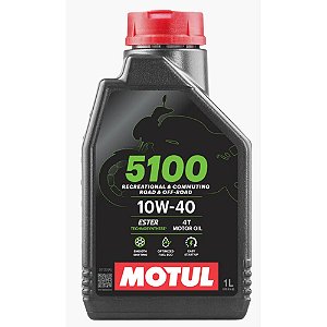 MOTUL LUBRIFICANTE SEMISSINTÉTICO 10W40 SP MA2 ESTER 5100 MOTO 4T