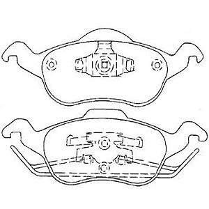 PASTILHA FREIO FOCUS 1.4 / 1.6 / 1.8 / 2.0 APÓS 1998
