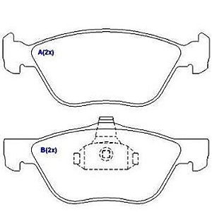 PASTILHA FREIO DOBLO / IDEA / LINEA / PUNTO APÓS 2010