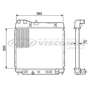 RADIADOR HONDA FIT 1.4 / 1.5 16V DE 2003 À 2008