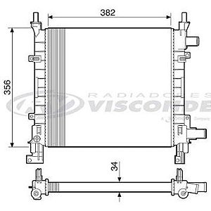 RADIADOR KA 1.0 / 1.3 1997 À 1999 / MOTOR ENDURA COM AR CONDICIONADO