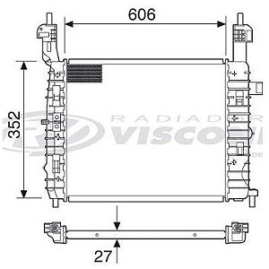 RADIADOR MERIVA 1.8 2002 À 2009