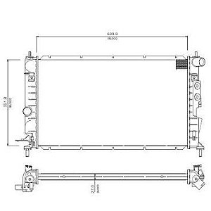 RADIADOR VECTRA 2.0 / 2.2 1997 À 2005 / TRANSMISSÃO MECANICA