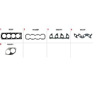 JUNTA MOTOR MONZA / KADETT / IPANEMA 1.8 ALCOOL - SUPERIOR