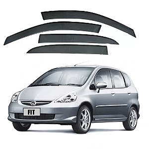 CALHA ACRILICA HONDA FIT 4 PORTAS DE 2003 A 2008