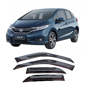 CALHA ACRILICA HONDA NEW FIT 4 PORTAS DE 2009 A 2014