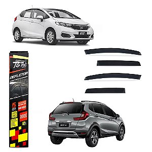 CALHA ACRILICA HONDA FIT / HONDA WR-V 2015/ 4 PORTAS