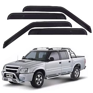 CALHA ACRILICA CHEVROLET S10 CABINE DUPLA 4 PORTAS  1995/