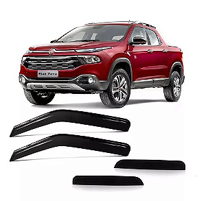 CALHA ACRILICA FIAT TORO 4 PORTAS  2016 A 2025