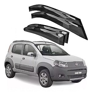 CALHA ACRILICA FIAT UNO EVO 4 PORTAS DE 2010 A 2021