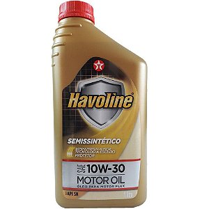 LUBRIFICANTE SEMISSINTÉTICO 10W30 SN - HAVOLINE MOTOR OIL