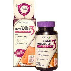 Carb Intercept 3 (Bloqueador de Carboidratos)  - Natrol - 60 Cápsulas