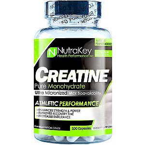 Creatina Nutrakey Monohydratada - 100 Cápsulas