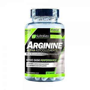Arginina AKG Nutrakey 1,000mg - 100 Capsulas