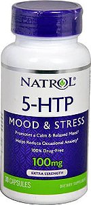 5-HTP, Natrol 100mg 30 Capsulas