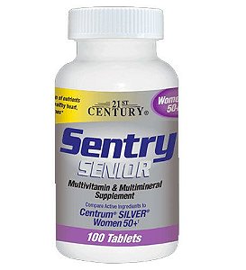 Sentry Senior mulher 50+, 100 Comprimidos, 21st Century