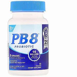 Probiótico PB8, Nutrition Now, com 120 capsulas