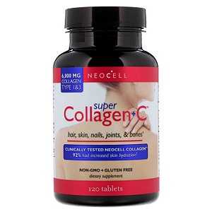 Super Collagen Plus C, NeoCell  - 120 Tablets
