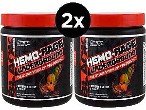 2X Pré Treino Hemo-Rage, Nutrex, 30 Porções